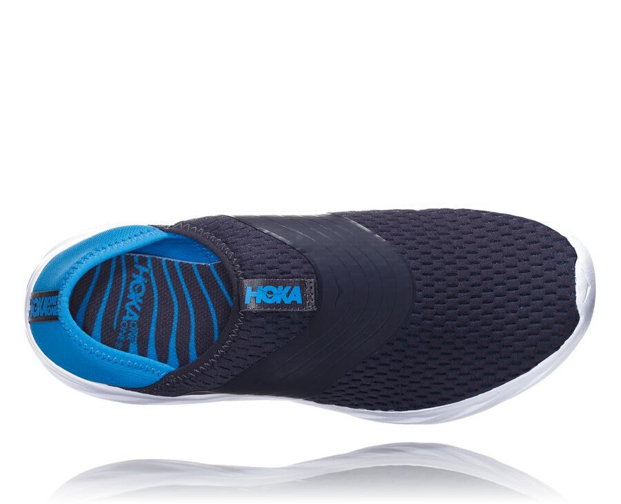 Hoka One One Sandalet Erkek Lacivert/Beyaz - Ora Recovery - OL0653714